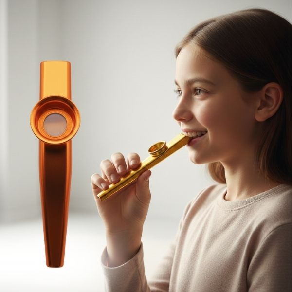 Kazoo Sensorial de Metal - Estímulo à Comunicação e Expressão Vocal