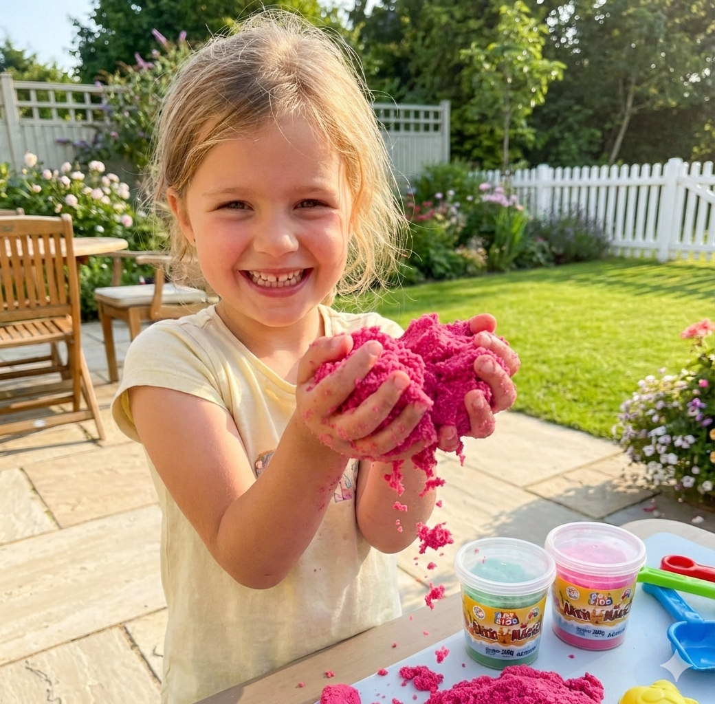 Areia Mágica Cinética com Molde