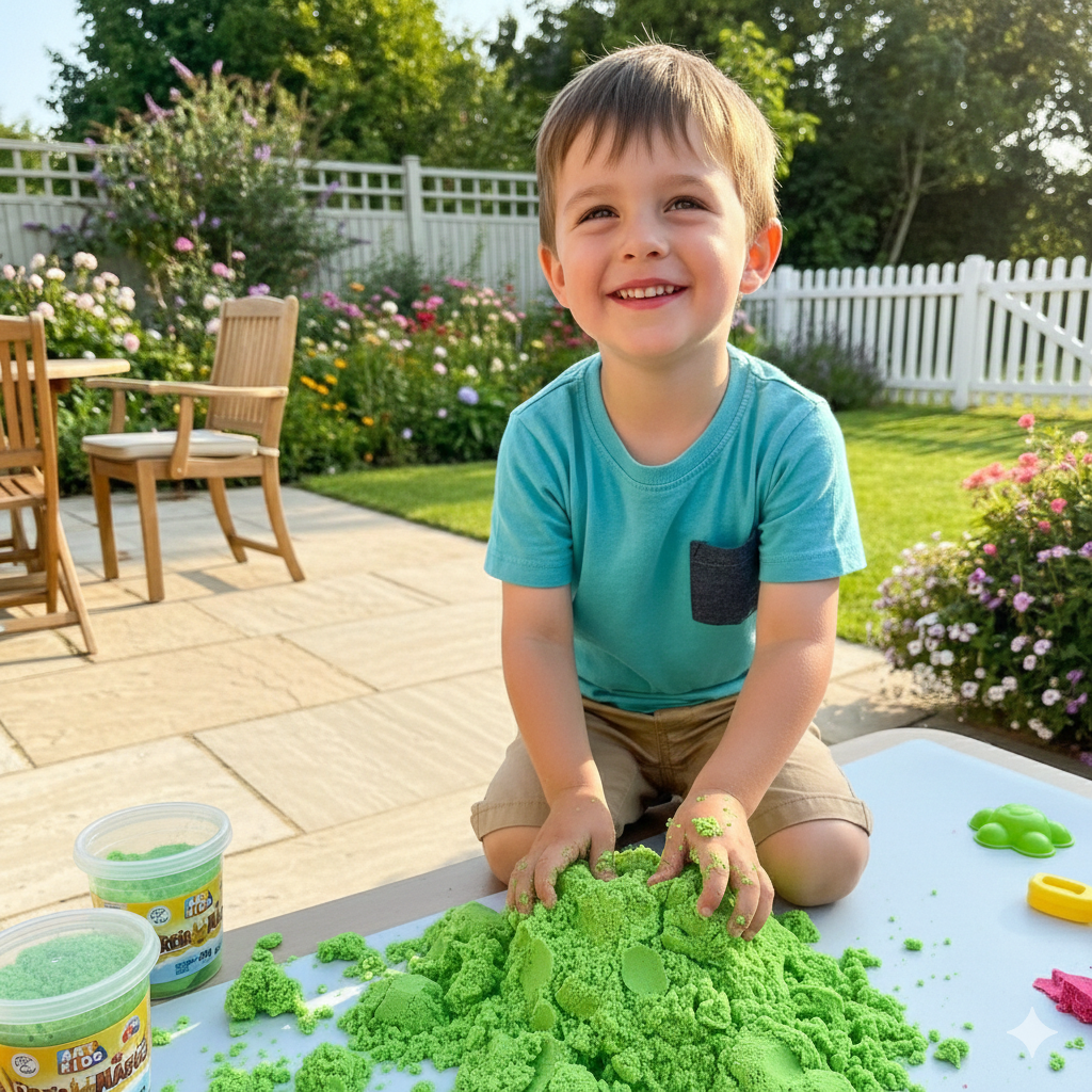 Areia Mágica Cinética com Molde