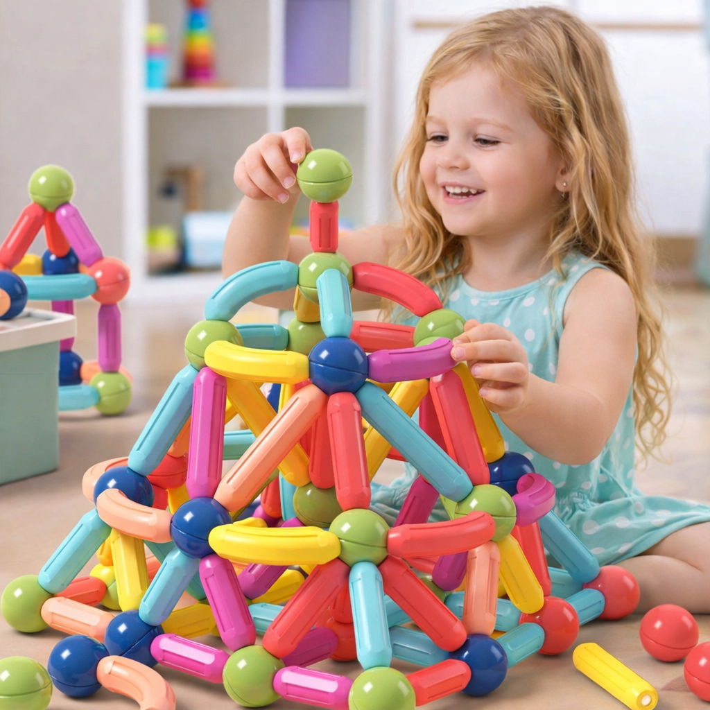 Blocos Magnéticos de Construção 3D