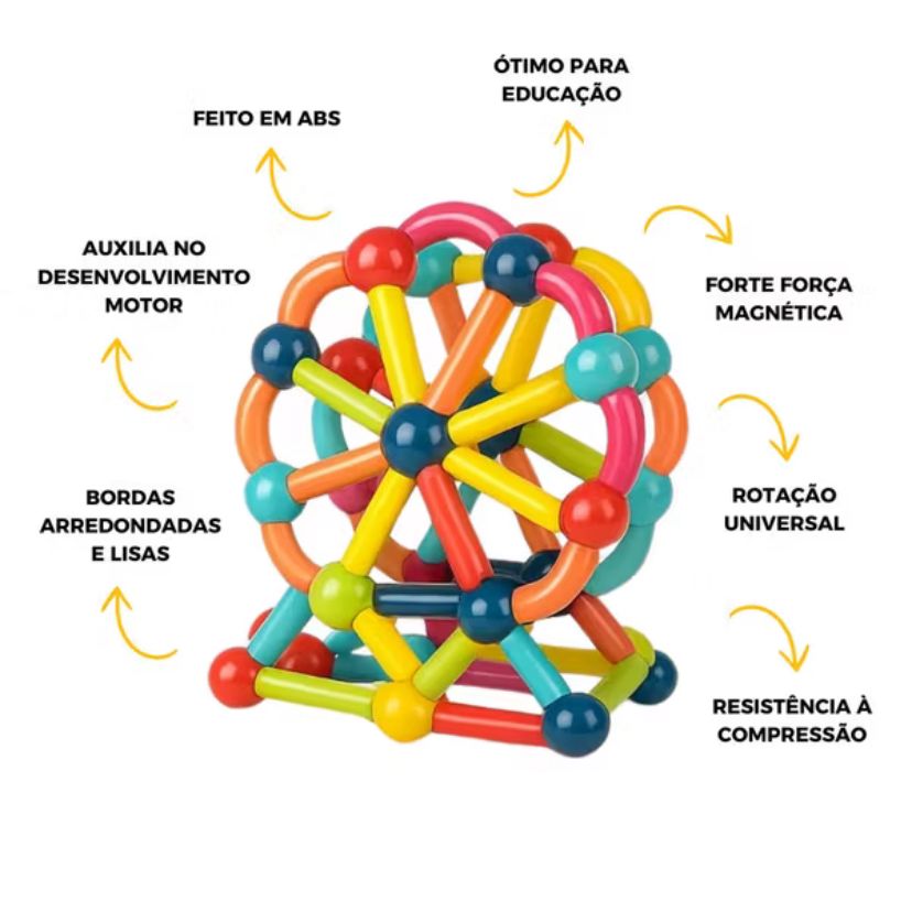 Blocos Magnéticos de Construção 3D
