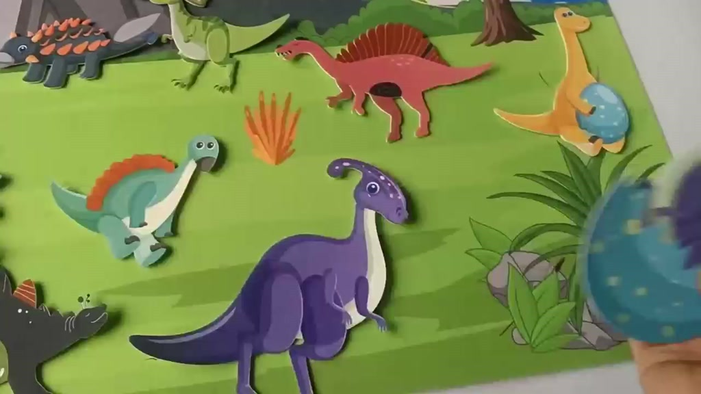 Histórias Do Conselho De Feltro 3D Montessori dinossauro dino t-rex jurássico menino dinno vale encantado jurassic