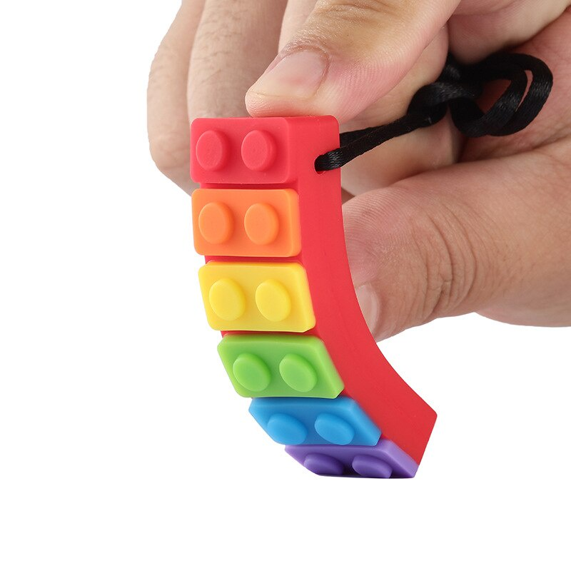 Colar Sensorial Mordedor Autista criança Autismo TDAH Stress Estresse Calmante