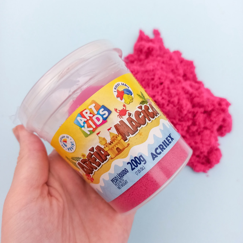 Areia Mágica Cinética com Molde