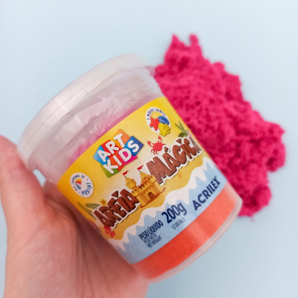 Areia Mágica Cinética com Molde