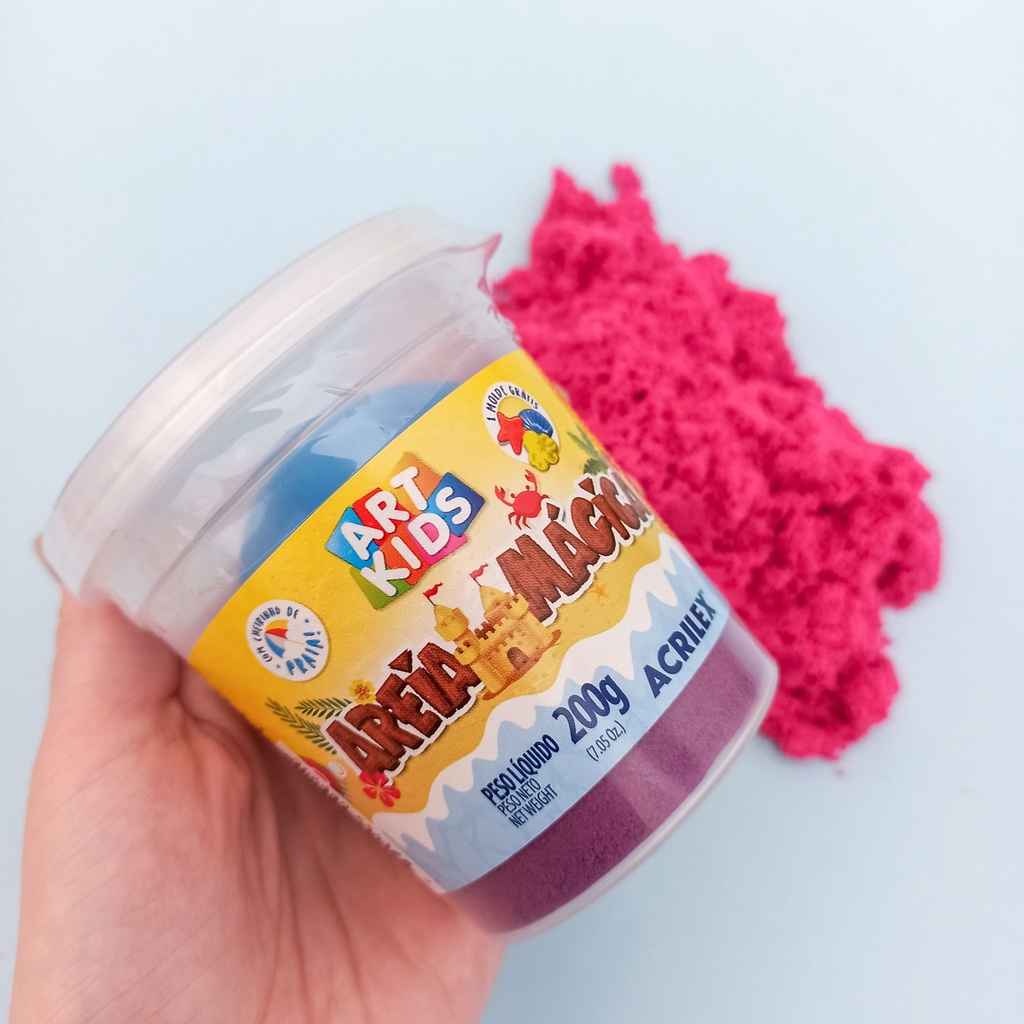 Areia Mágica Cinética com Molde