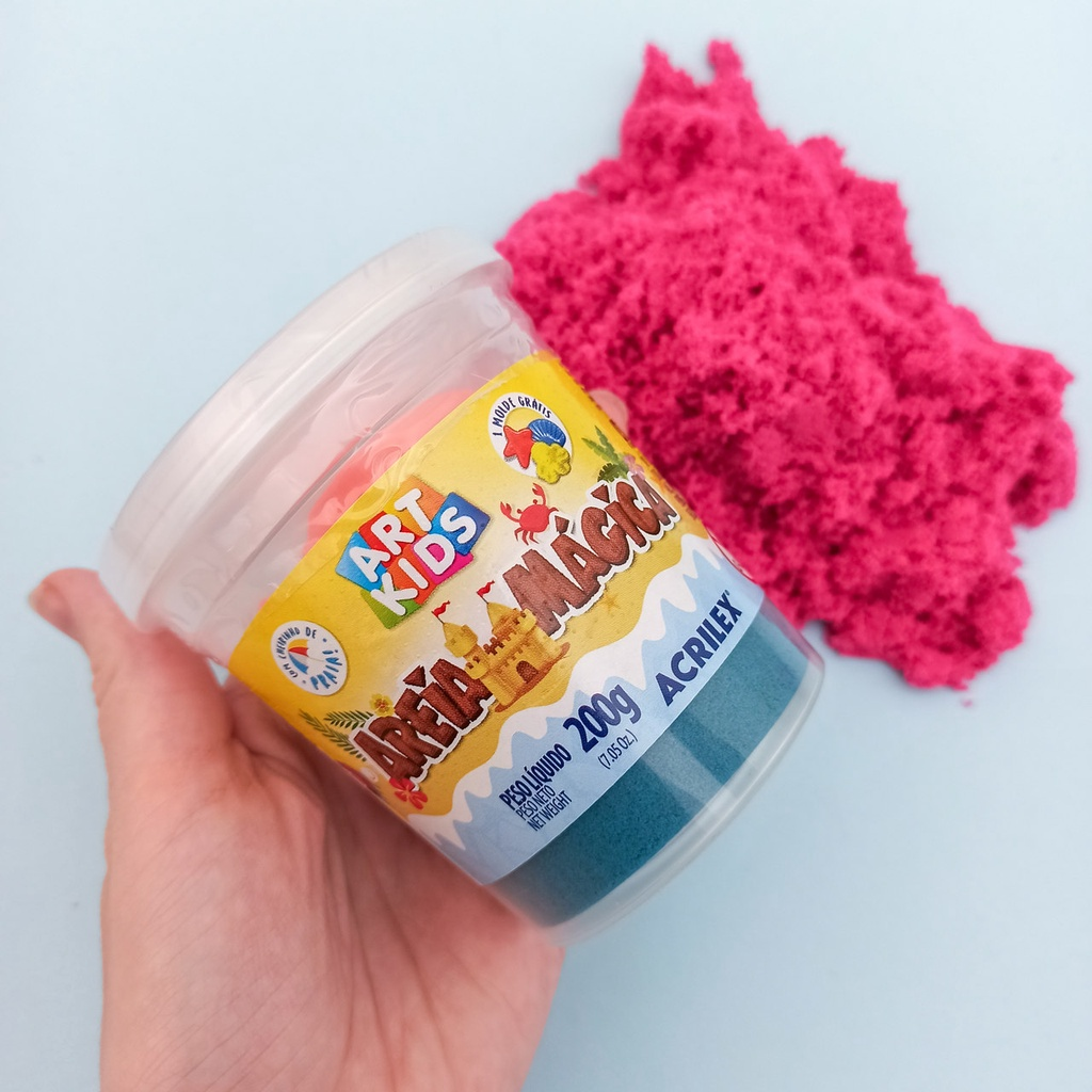 Areia Mágica Cinética com Molde