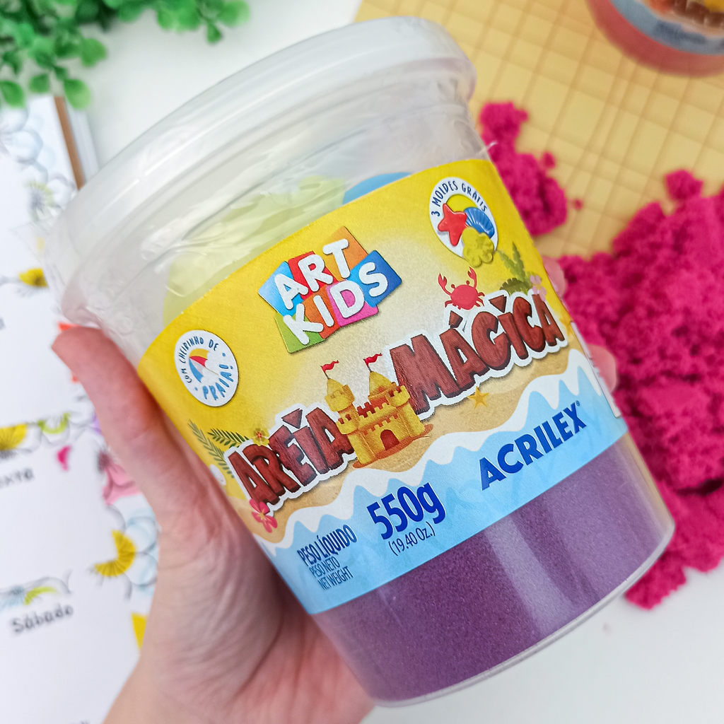 Areia Mágica Cinética com Molde