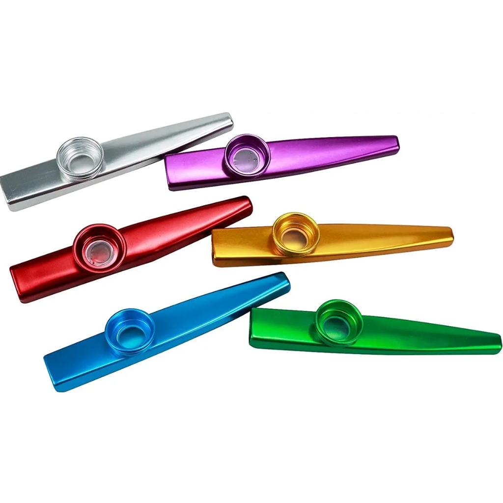 Kazoo Metal Instrumento de Sopro com 8 Peles