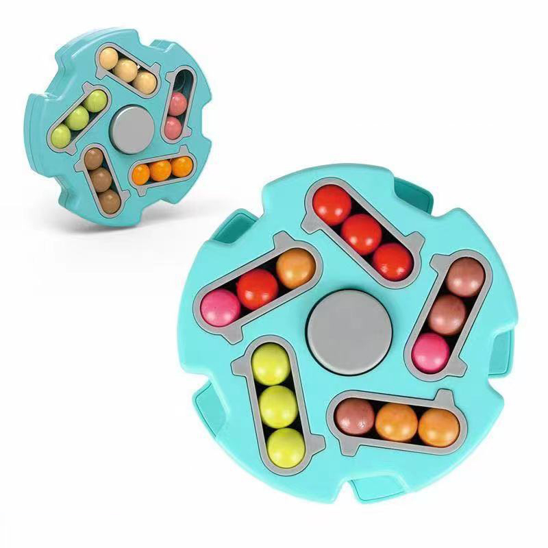 Cubo De Feijão Mágico Brinquedos Girando Descompressão Beads Puzzle Cubo Mágico Crianças Anti-Stress