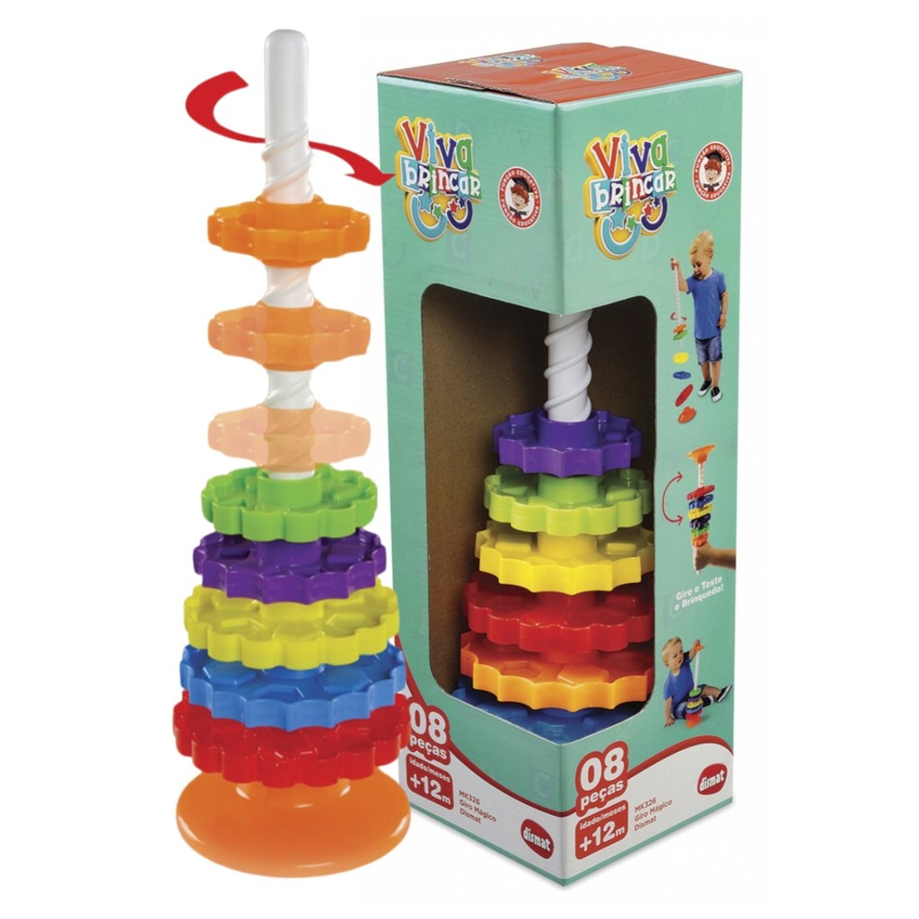 Brinquedo Didático Giro Mágico Dismat MK326