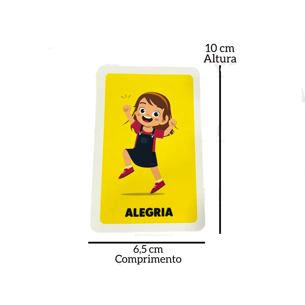 Jogo de Cartas Emoções Autista Inclusão Criatividade Diversão Pedagógico Criança Presente Autismo