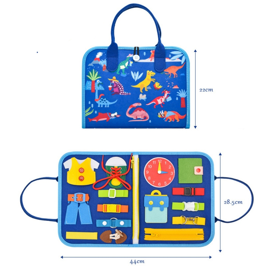 Brinquedos Maleta Sensoriais Básicos De Habilidades De Vida Para Toddlers Montessori Busy Board