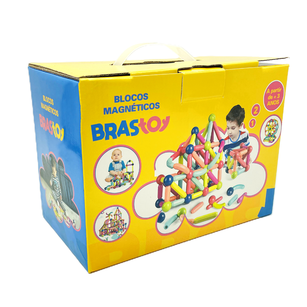 Blocos Magnéticos de Construção 3D