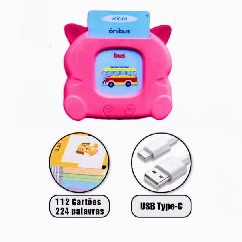 Máquina de Aprendizagem com Cartões – Português e Inglês