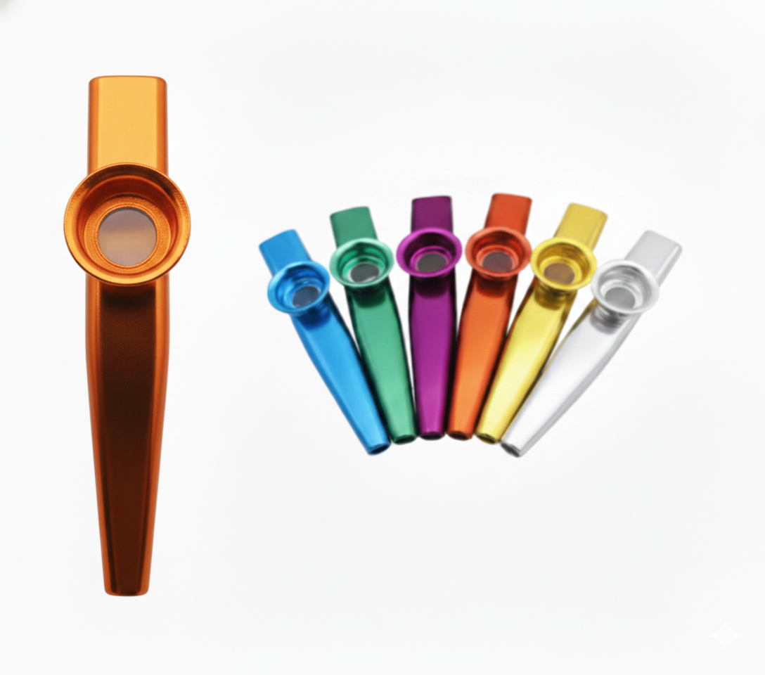Kazoo Sensorial de Metal - Estímulo à Comunicação e Expressão Vocal