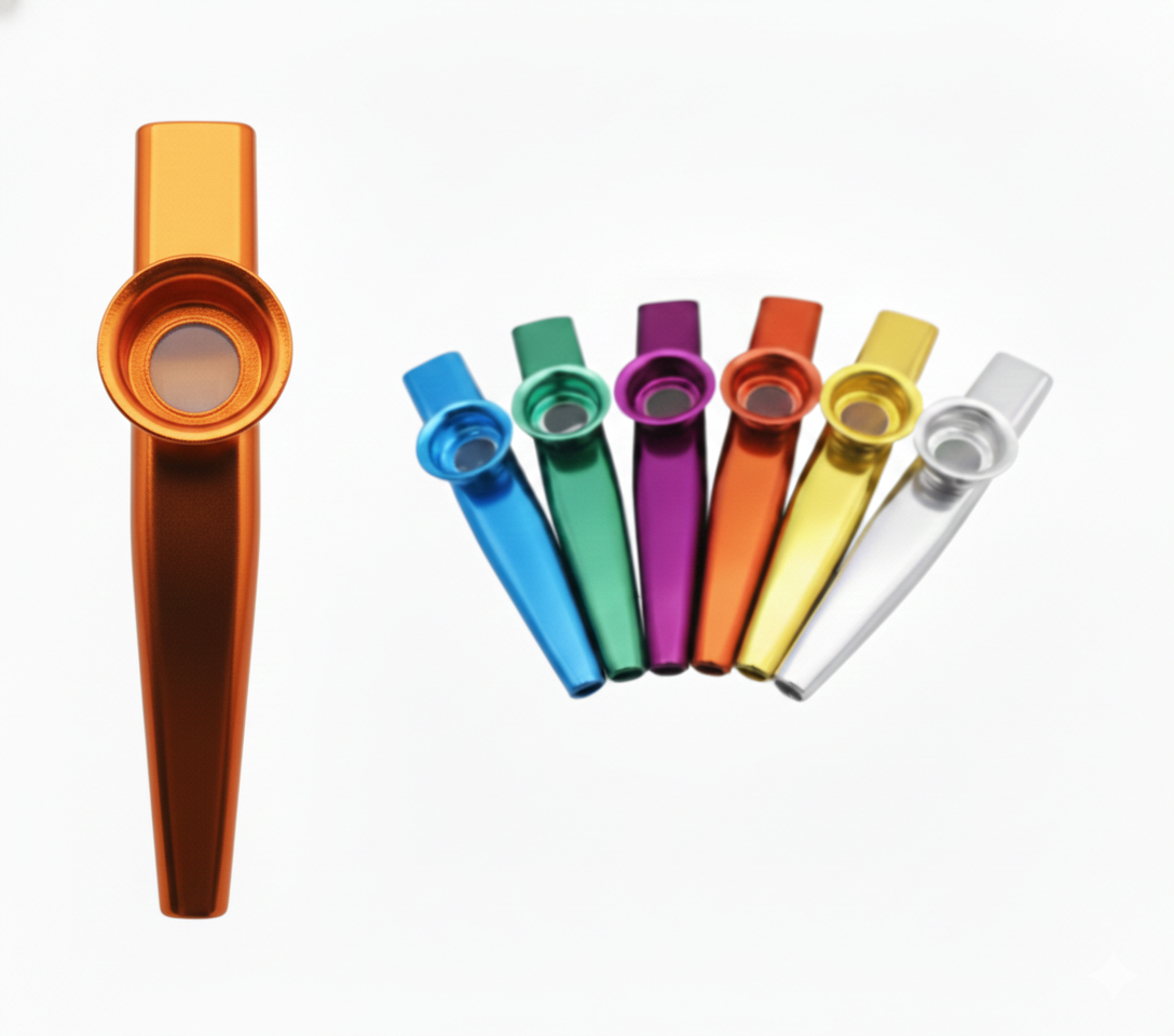Kazoo Sensorial de Metal - Estímulo à Comunicação e Expressão Vocal