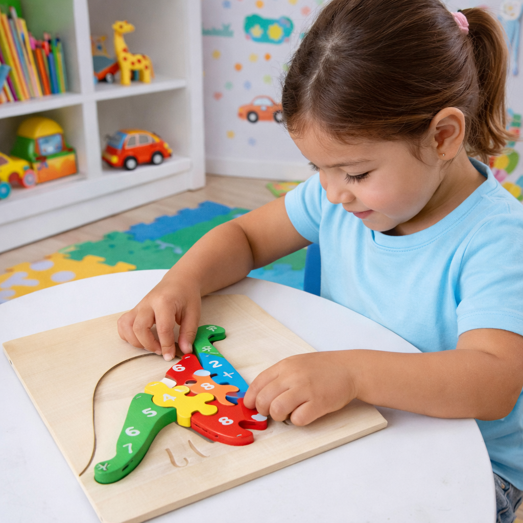 Quebra-Cabeça 3D em Madeira