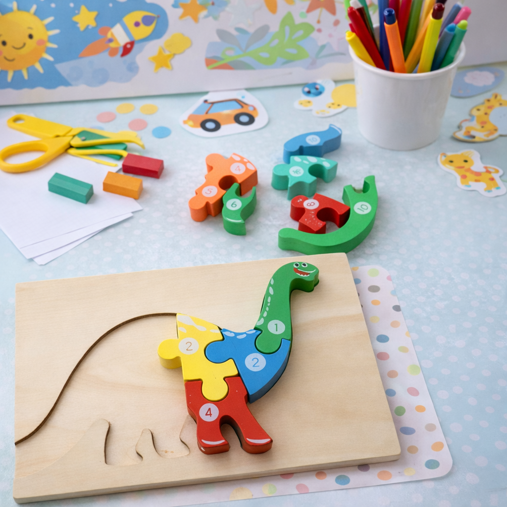 Quebra-Cabeça 3D em Madeira