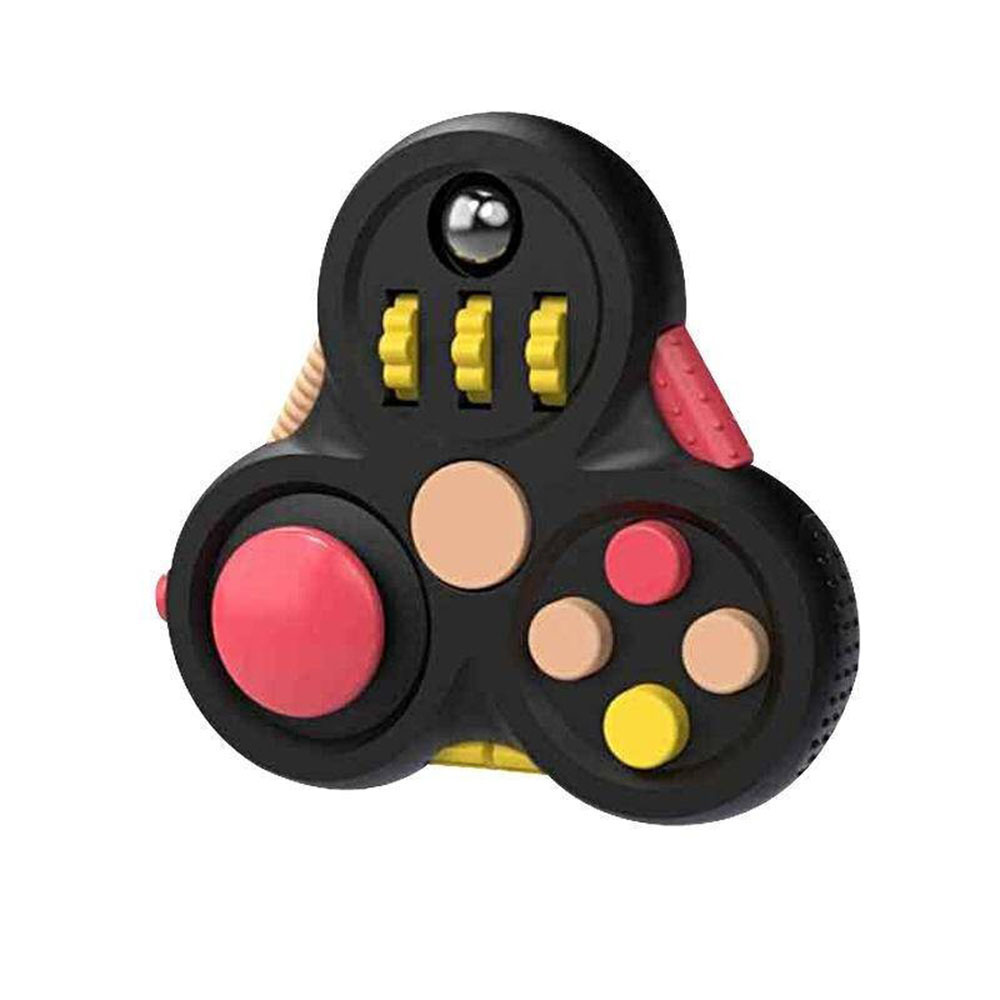 Brinquedo Fidget Pad-Girador De Mão De 1 Peça Com 11 Funções , Jogo Giroscópio Redutor De Estresse Para Liberar E Ansied