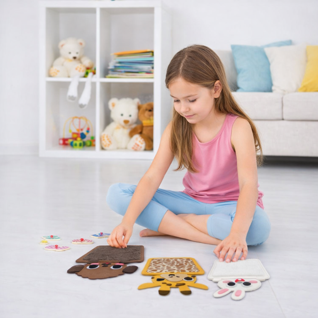 Tapetes Sensoriais de Feltro Zoo